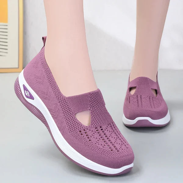 Women Breathable Orthopedic Woven Soft Sole Shoes