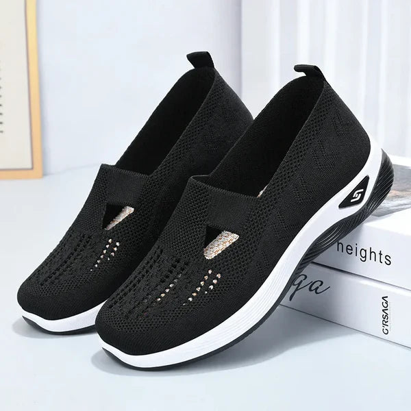 Women Breathable Orthopedic Woven Soft Sole Shoes