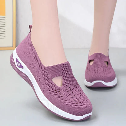 Women Breathable Orthopedic Woven Soft Sole Shoes