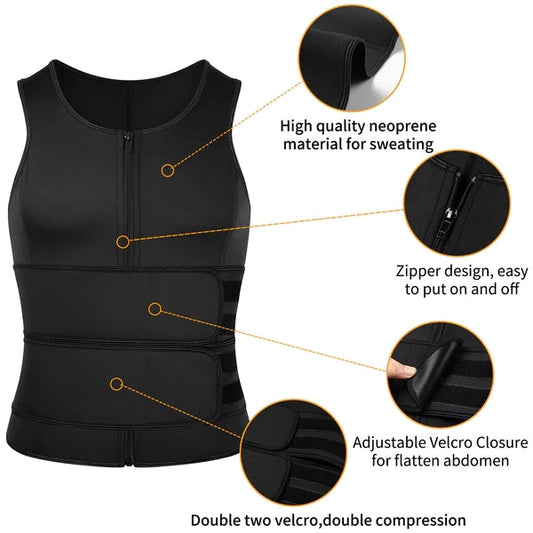 Men's Workout Tank Tops Sweat Vest