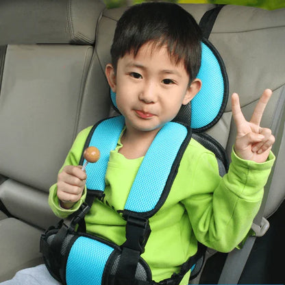 Portable Child Protection Car Seat [Grey Colour]