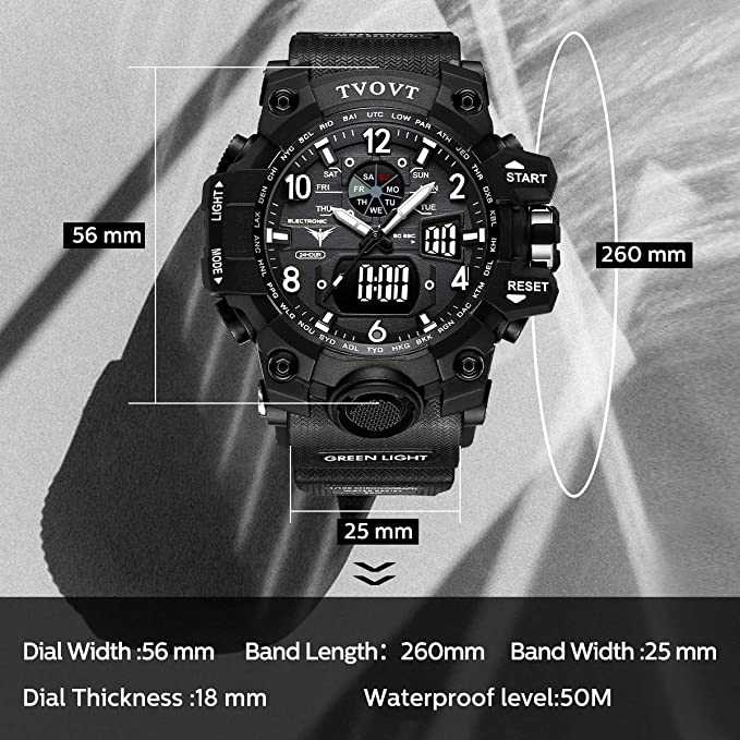 Men's TVOVT Waterproof Sport Watch