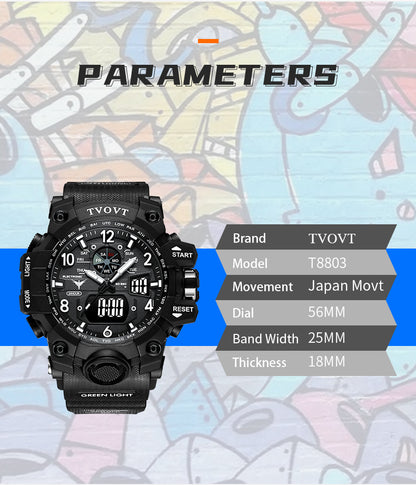 Men's TVOVT Waterproof Sport Watch